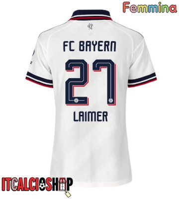 Bayern Munich Konrad Laimer #27 Seconda Maglia Femmina 2026-27 Manica Corta